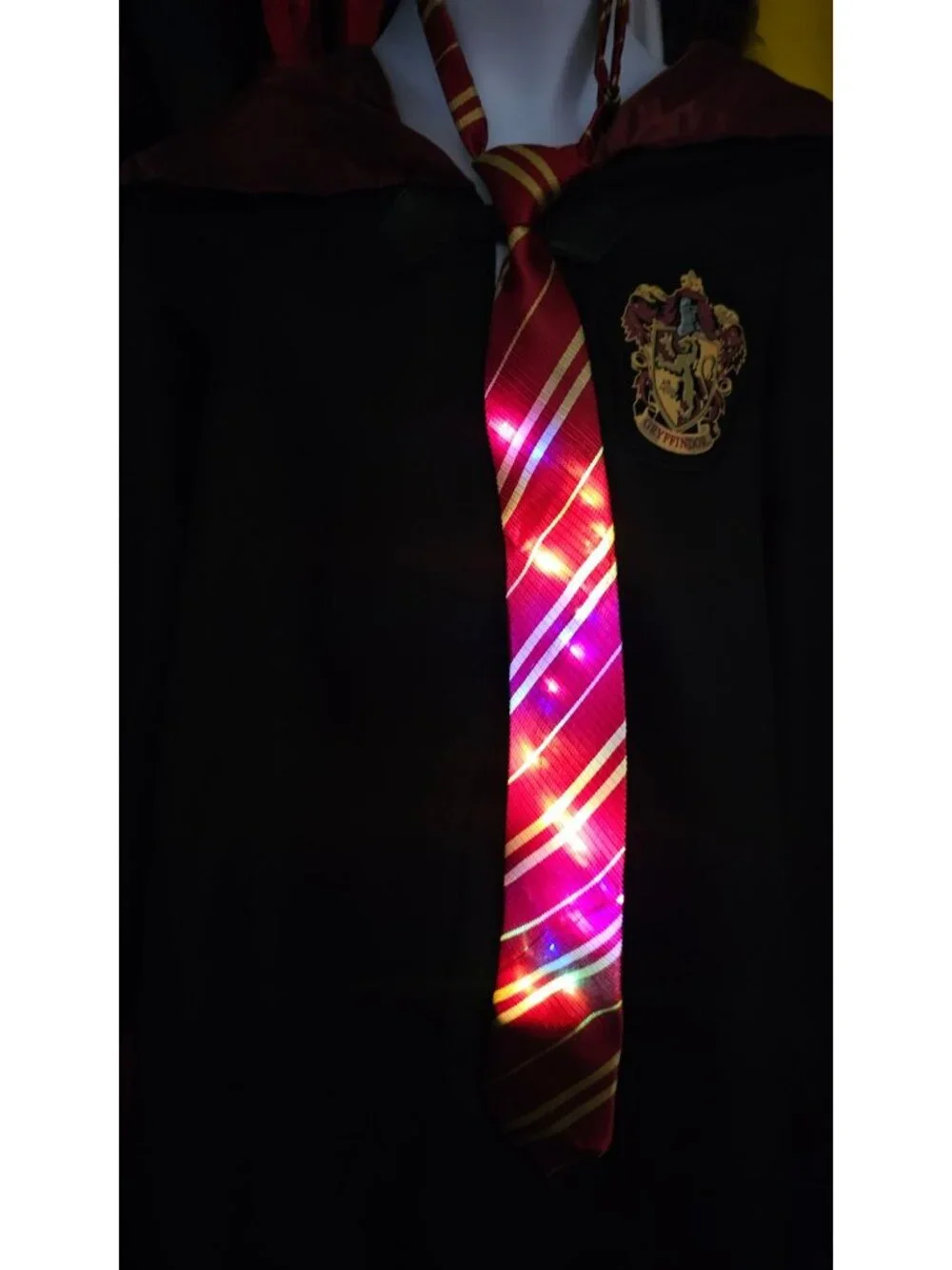 Harry Potter Cloak Robe Costume Boys 7-8 Hooded Wand Tie Hedwig Plush Glasses